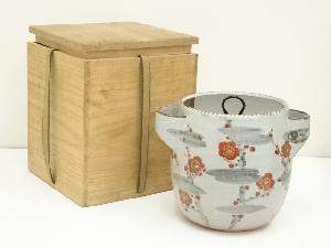 国領寿人造　梅文水指（保護箱）